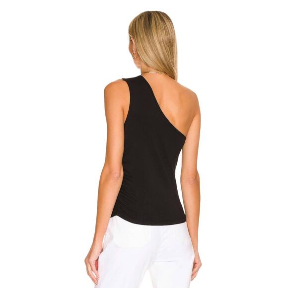 *SOLD* NWT! Bobi Los Angeles One Shoulder Shirred Top - Size Small - Picture 3 of 9